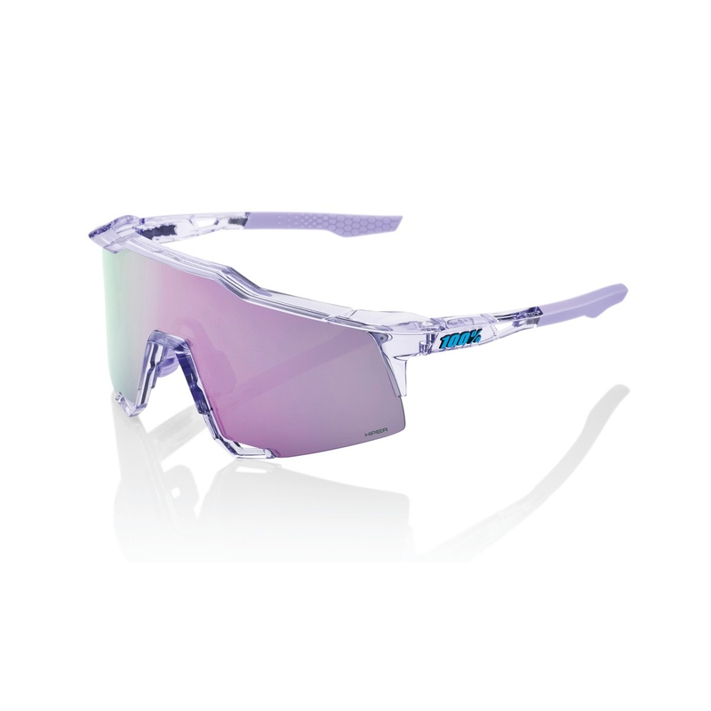 Ochelari de soare 100% SPEEDCRAFT Violet lavanda lustruit (sticlă violetă)