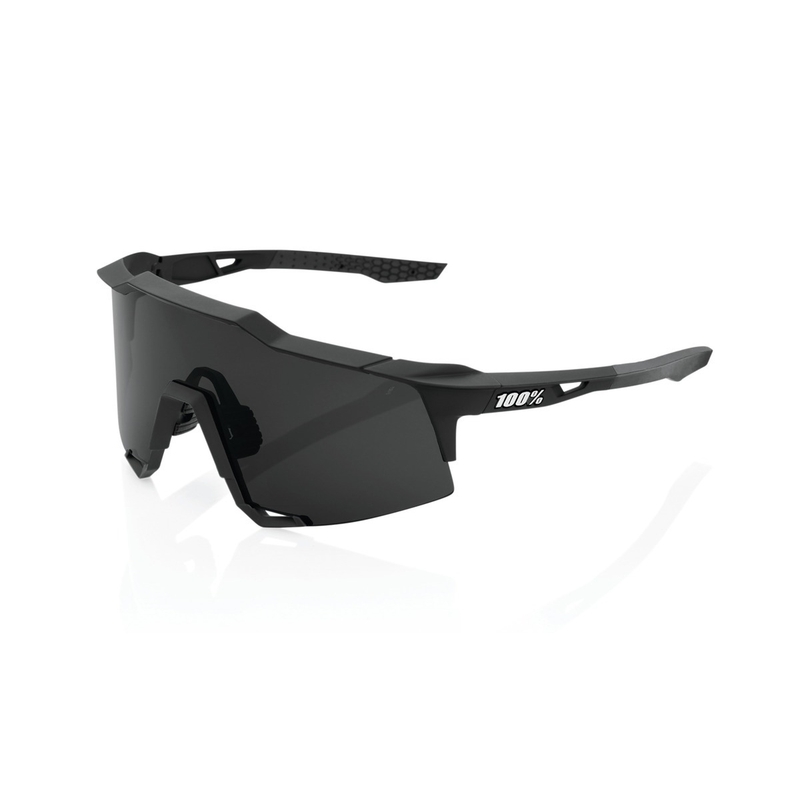 Ochelari de soare 100% SPEEDCRAFT Soft Tact Black (sticlă fumurie)