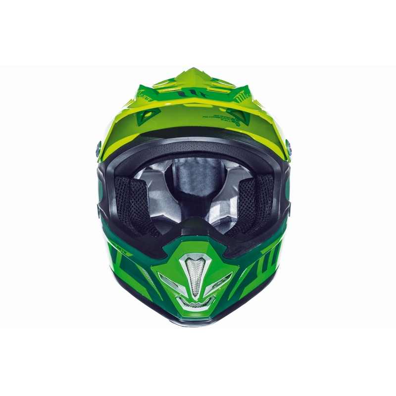 Cască de motocross MT MX-2 Spec verde-galben fluo pentru copii
