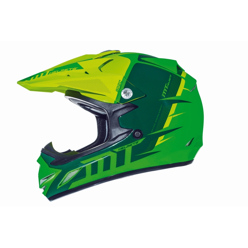 Cască de motocross MT MX-2 Spec verde-galben fluo pentru copii