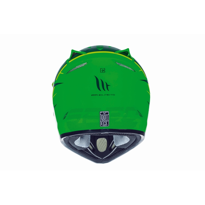 Cască de motocross MT MX-2 Spec verde-galben fluo pentru copii