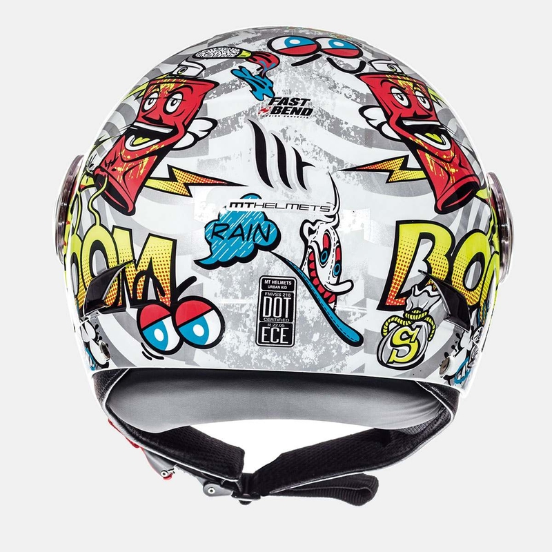 Cască de motocicletă deschisă MT Urban Street Art Open pentru copii