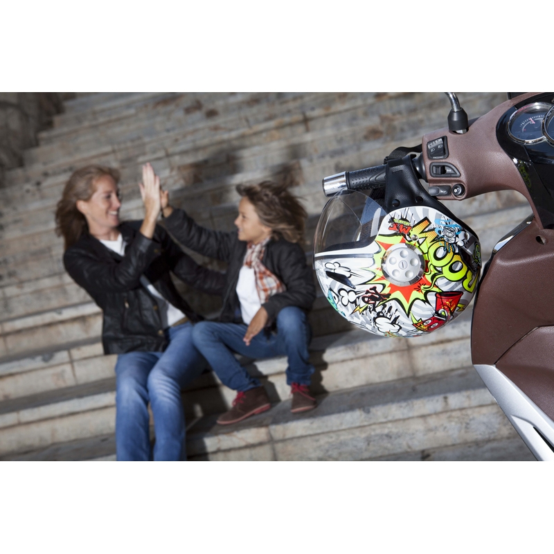 Cască de motocicletă deschisă MT Urban Street Art Open pentru copii