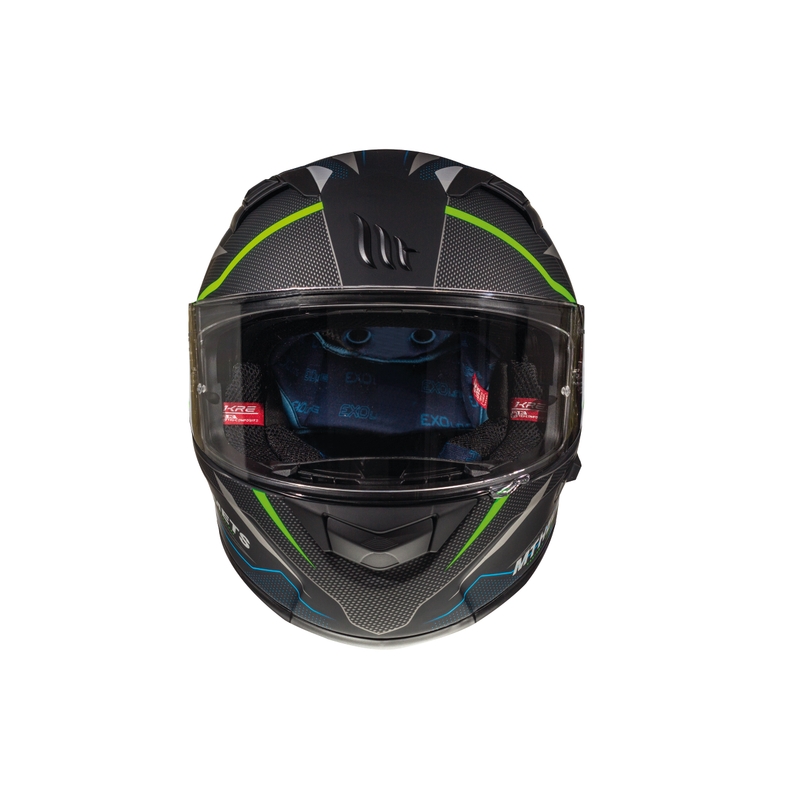 MT Kre Intrepid SV Intrepid cască de motocicletă integrală negru mat-fluo ver lichidare