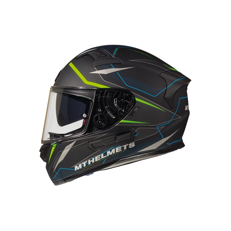 MT Kre Intrepid SV Intrepid cască de motocicletă integrală negru mat-fluo ver lichidare