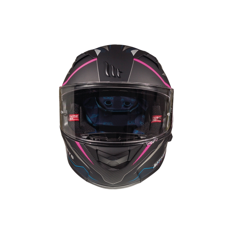 MT Kre Intrepid SV cască de motociclist integrală negru mat-fluo roz
