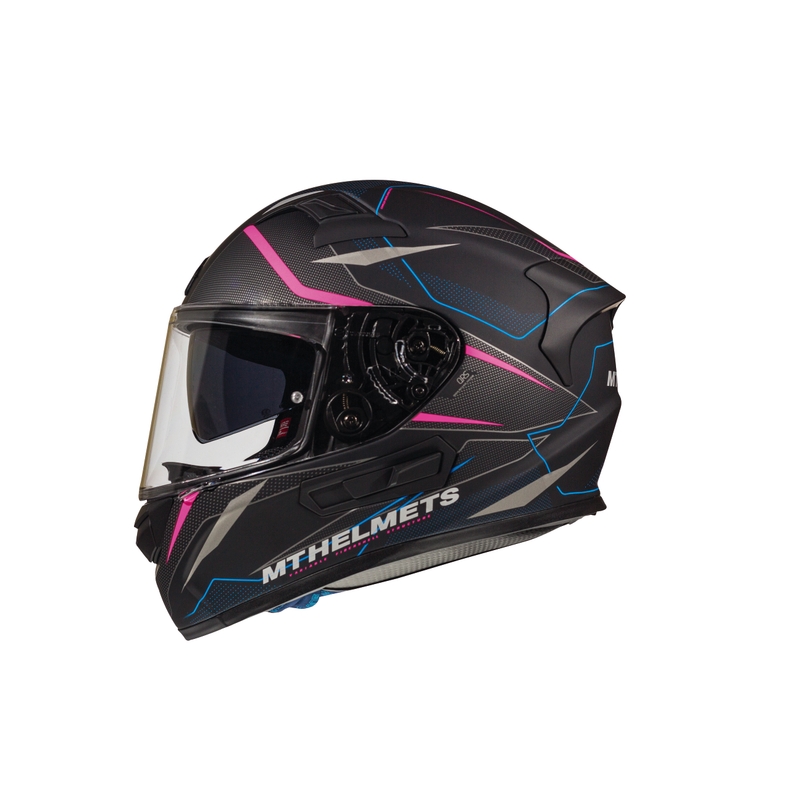 MT Kre Intrepid SV cască de motociclist integrală negru mat-fluo roz