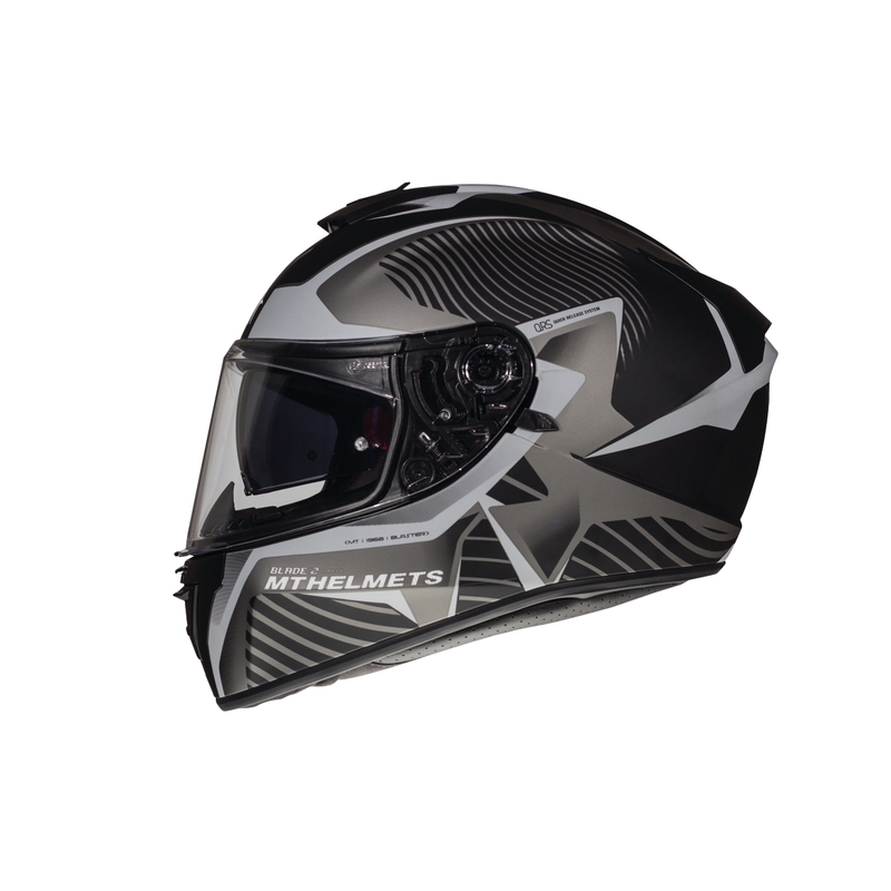 MT Blade 2 SV Blaster cască de motocicletă integrală negru mat-gri