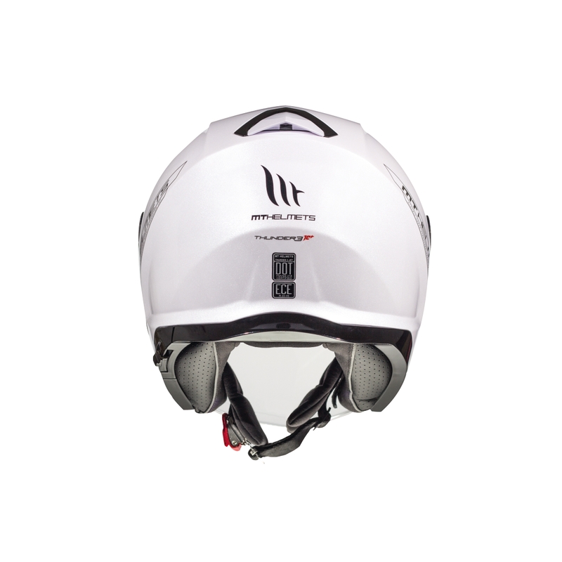 Cască de motocicletă deschisă MT Thunder SV Jet alb