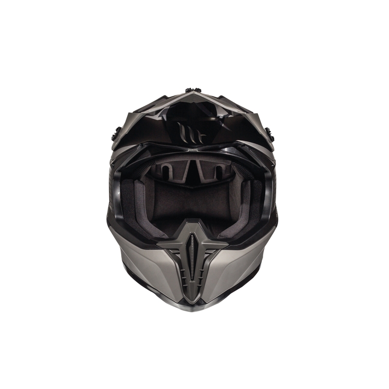 MT Falcon Karson cască de motocross negru mat