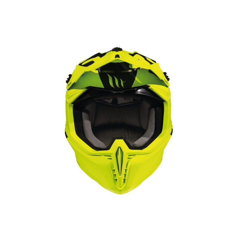 Cască de motocross MT Falcon Karson Karson galben fluo mată