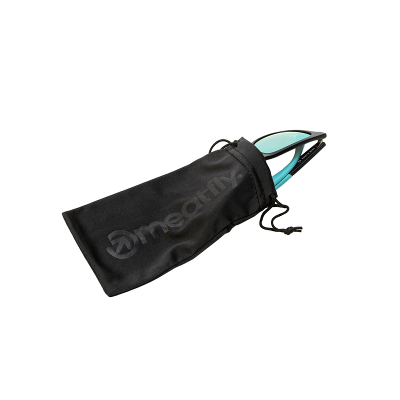 Ochelari de soare Meatfly Clutch 2 negru-turcoaz