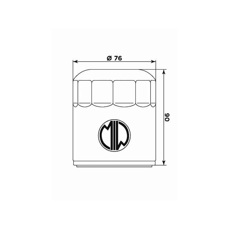 Filtru de ulei MIW (alt. HF551)