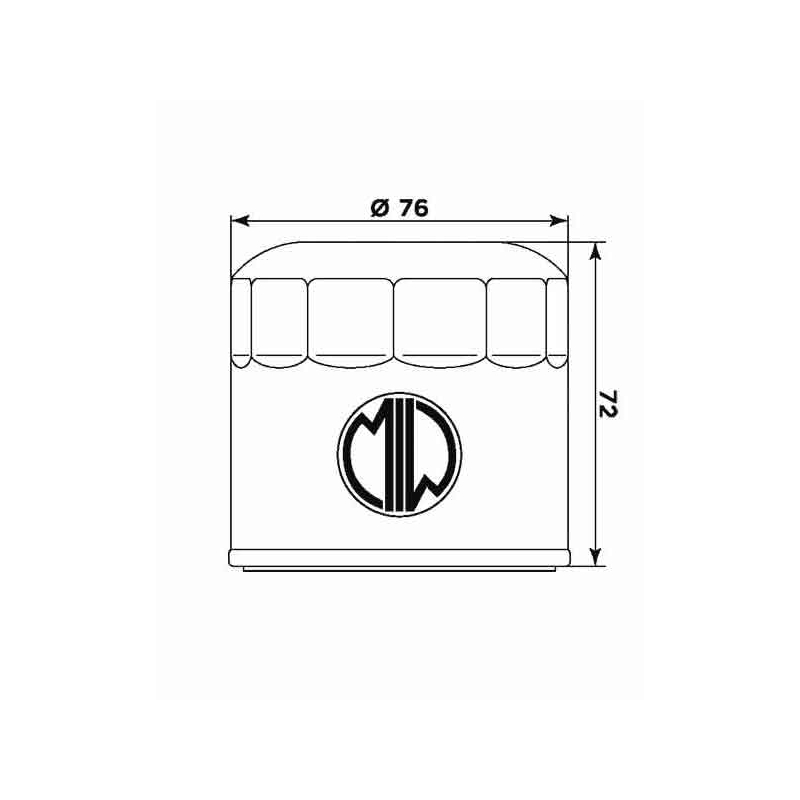 Filtru de ulei MIW (alt. HF153)