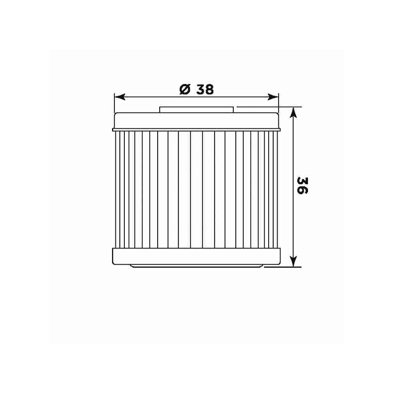 Filtru de ulei MIW (alt. HF116)