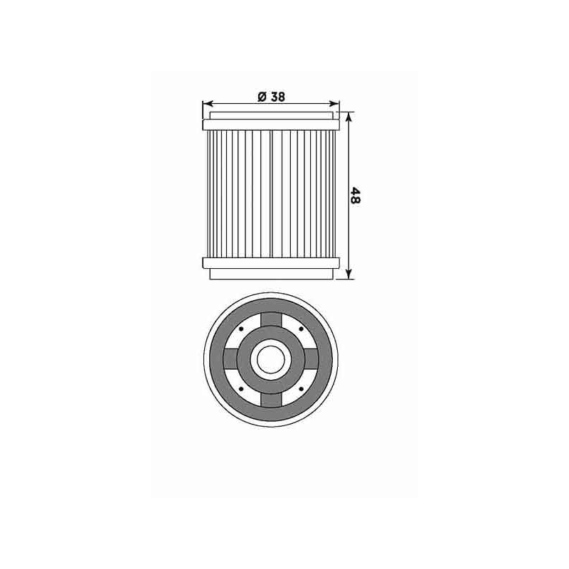 Filtru de ulei MIW (alt. HF143)