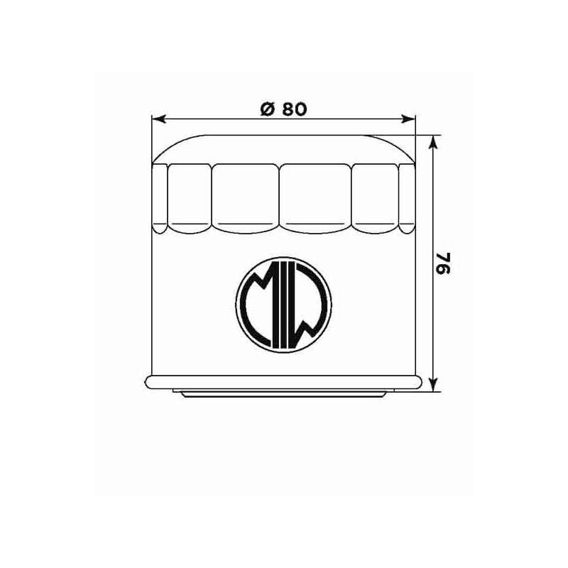 Filtru de ulei MIW (alt. HF134)
