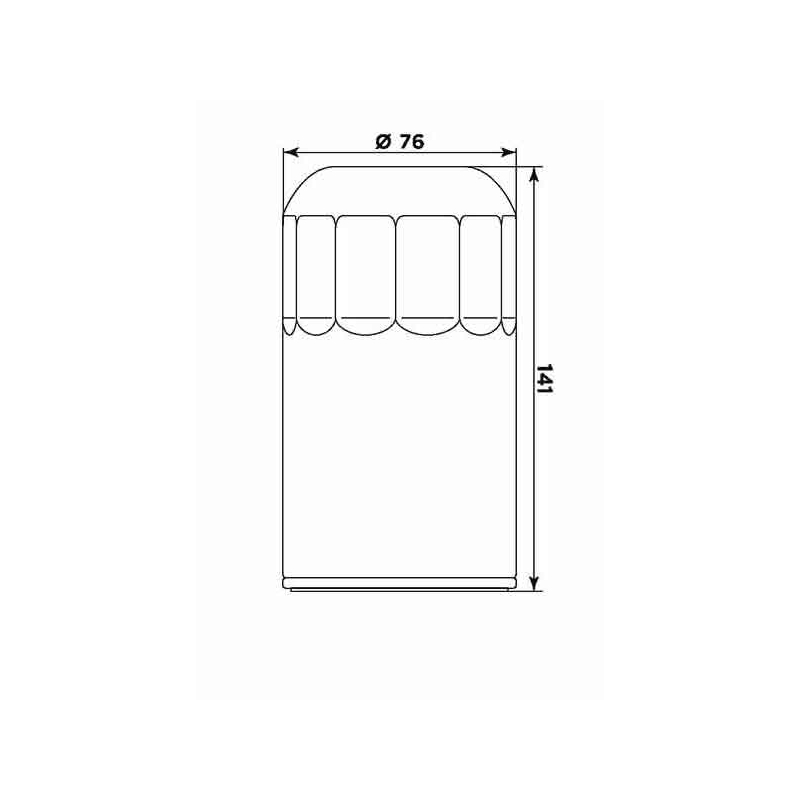 Filtru de ulei MIW (alt. HF173C) pentru HD 1340 FXB 1980-1982, FXD / FXDS 1996-1998, FXDB 1991-1992, FXDC 1992, FXDL / FXDWG 1993-1998