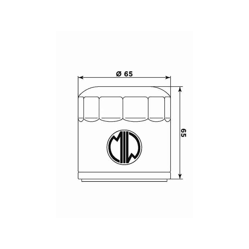 Filtru de ulei MIW (alt. HF553)
