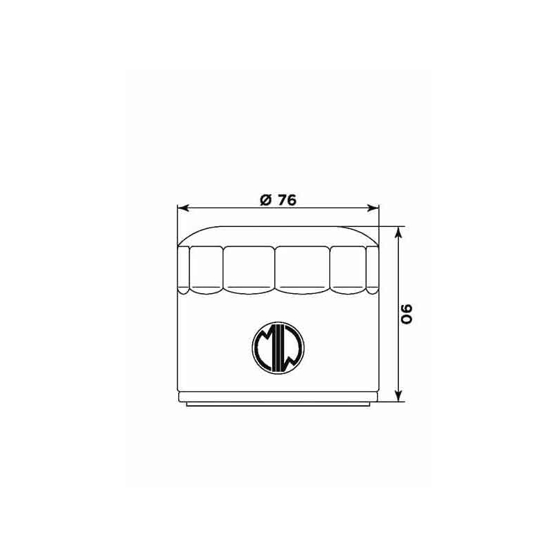 Filtru de ulei MIW (alt. HF552)
