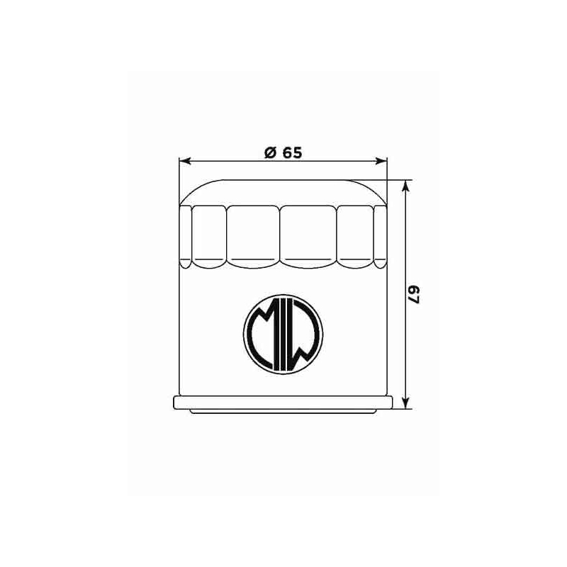 Filtru de ulei MIW (alt. HF199)