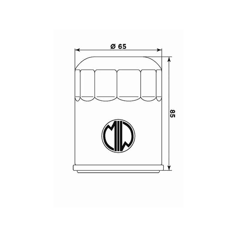 Filtru de ulei MIW (alt. HF621)