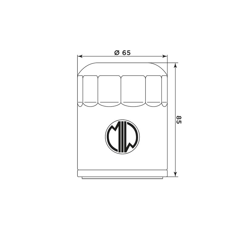 Filtru de ulei MIW (alt. HF198)