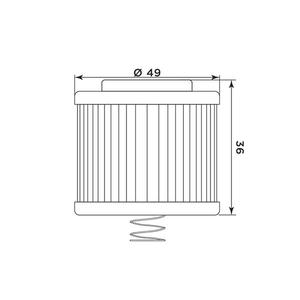 Filtru de ulei MIW Y4020 (alt. HF540)