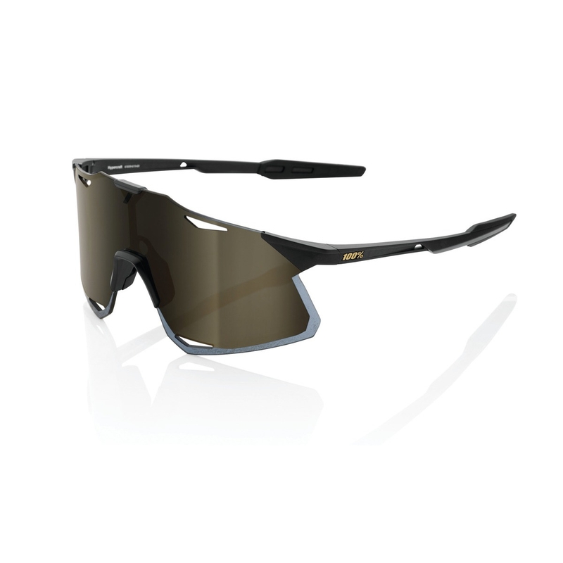 Ochelari de soare 100% HYPERCRAFT Negru mat negru (sticlă aurie)