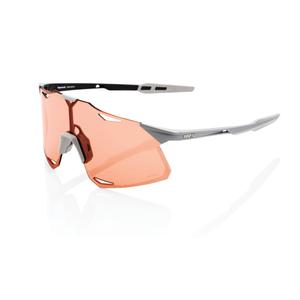 Ochelari de soare 100% HYPERCRAFT Matte Stone Grey Grey (sticlă roz HIPER)