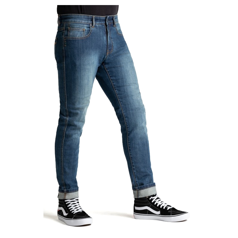 BROGER Blugi de motociclist albastru California BROGER lichidare