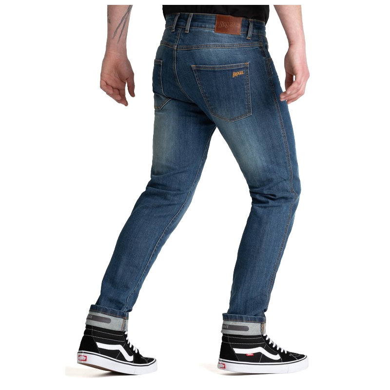 BROGER Blugi de motociclist albastru California BROGER lichidare