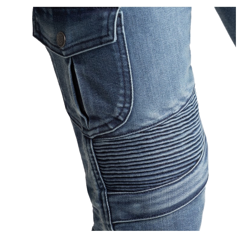 Blugi de motocicletă BROGER Ohio albastru pentru femei lichidare