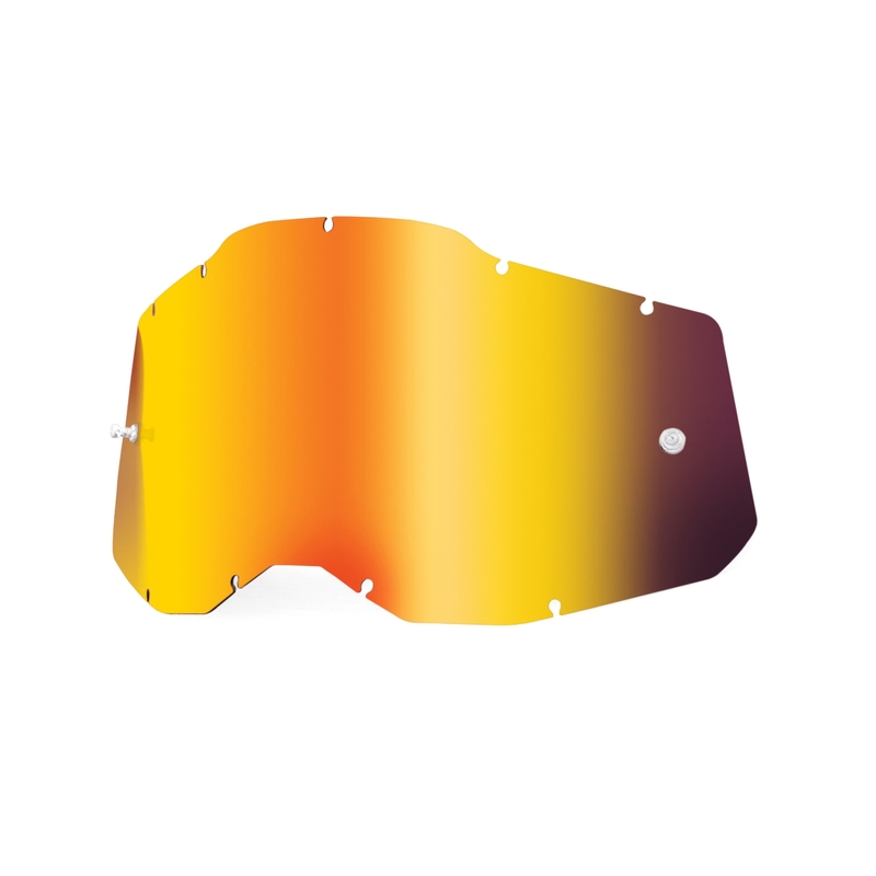 Plexi 100% Racecraft 2/Accuri 2/Strata 2 roșu oglindit (anti-ceață)