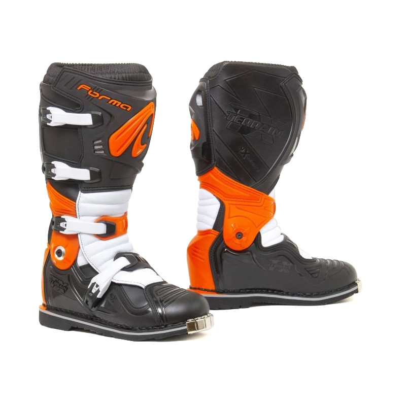 Forma Terrain Evolution TX negru-portocaliu-alb Cizme de motocicletă Forma Terrain Evolution TX negru-portocaliu-alb
