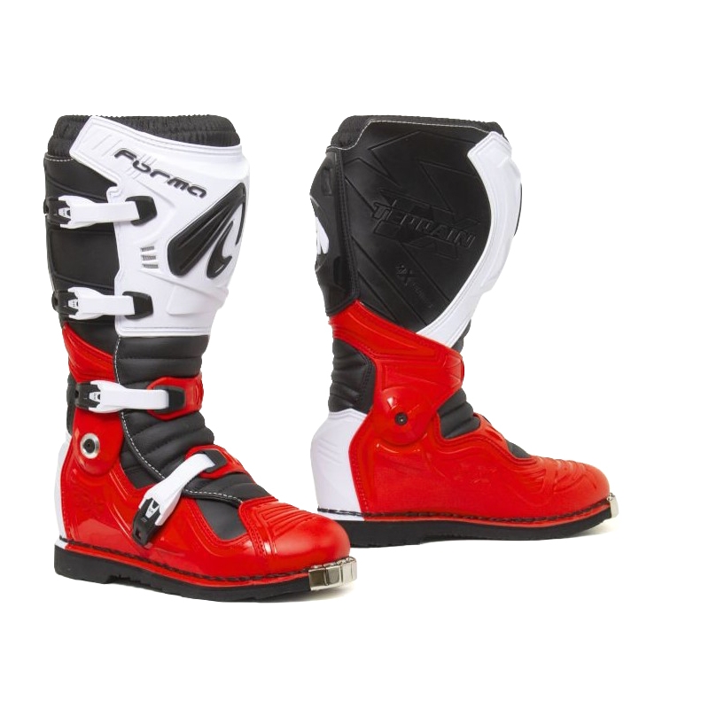 Forma Terrain Evolution TX cizme de motocicletă Forma Terrain Evolution TX roșu și alb