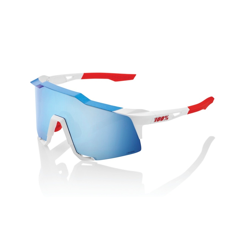Ochelari de soare 100% SPEEDCRAFT TotalEnergies Team roșu-alb-albastru (sticlă albastră HIPER)