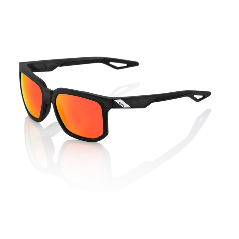Ochelari de soare 100% CENTRIC Matte Crystal Black negru (lentile roșii)