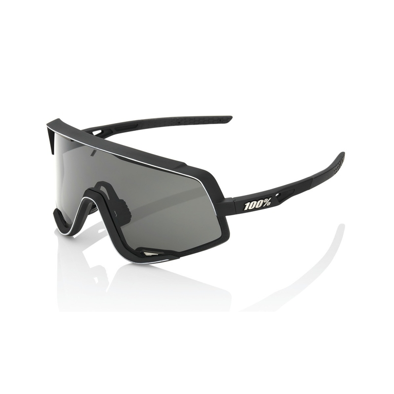 100% ochelari de soare GLENDALE Soft Tact Black (sticlă fumurie)