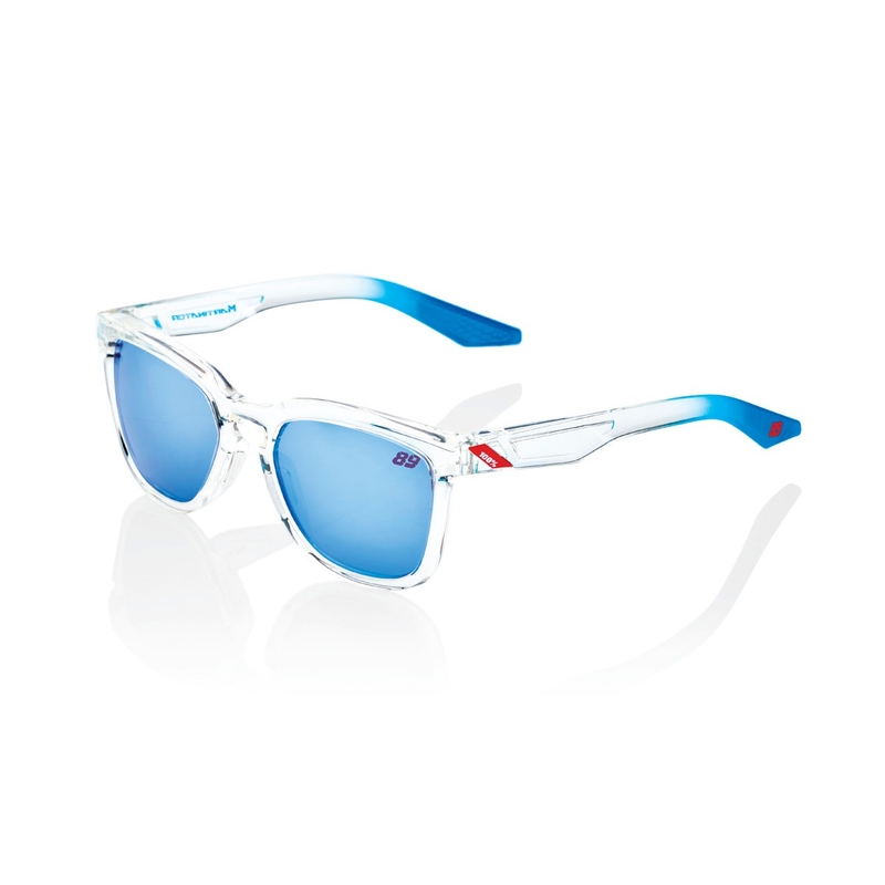 Ochelari de soare 100% HUDSON Jorge Martib SE transparent (lentile HIPER albastru)