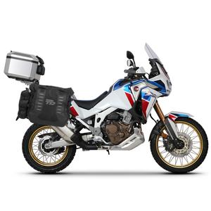 Complete set of SHAD TERRA TR40 adventure saddlebags and SHAD TERRA aluminium 37L topcase, including mounting kit SHAD HONDA CRF 1100 Africa Twin