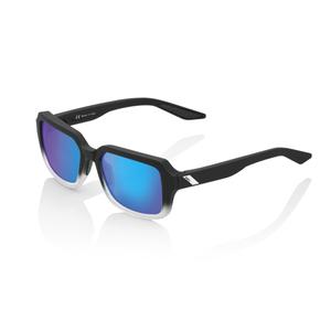 Ochelari de soare 100% RIDELEY Soft Tact Fade Black (lentile cromate albastre)