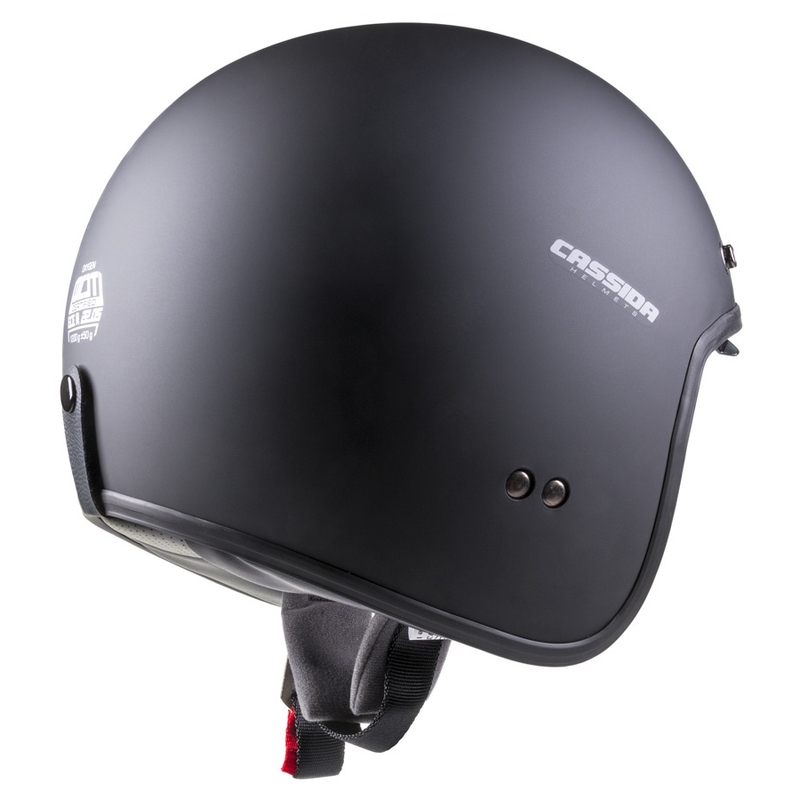 Cassida Oxygen cască de motocicletă deschisă negru mat