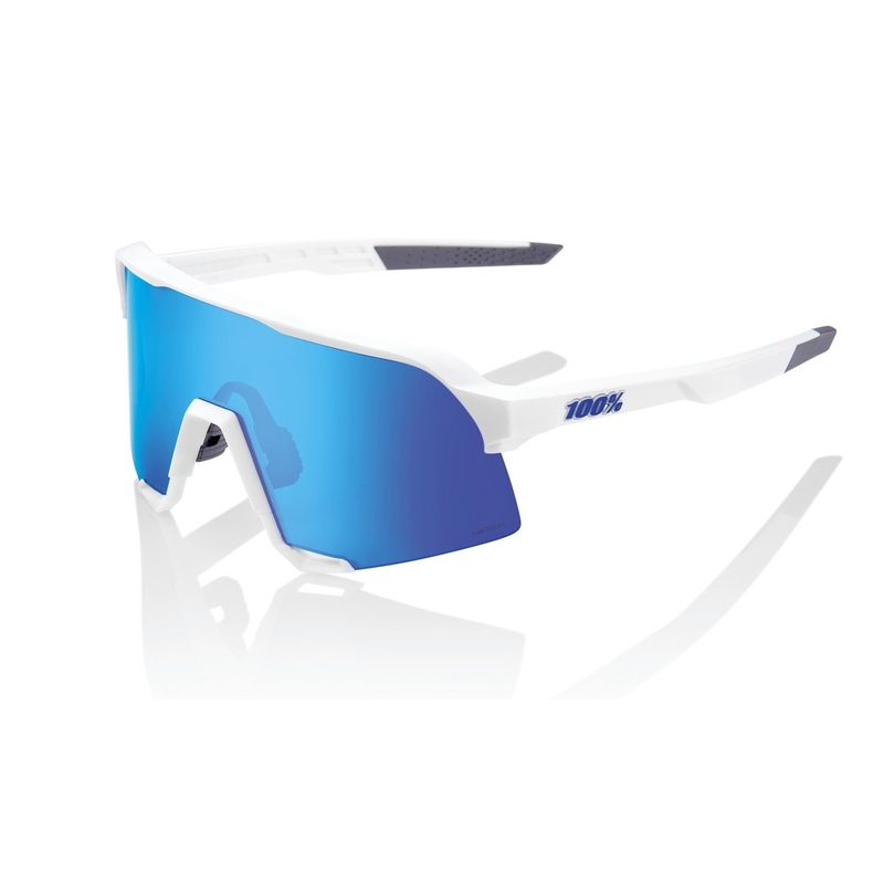 Ochelari de soare 100% S3 Matte White alb (sticlă albastră HIPER)