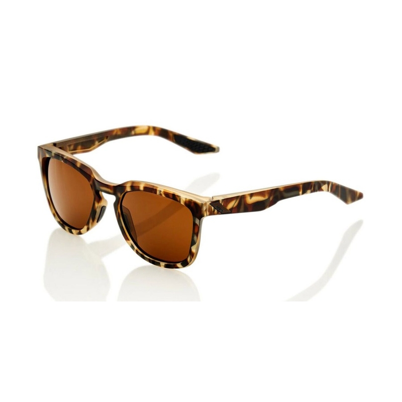 Ochelari de soare 100% HUDSON Soft Tact Havana maro (lentile bronz)