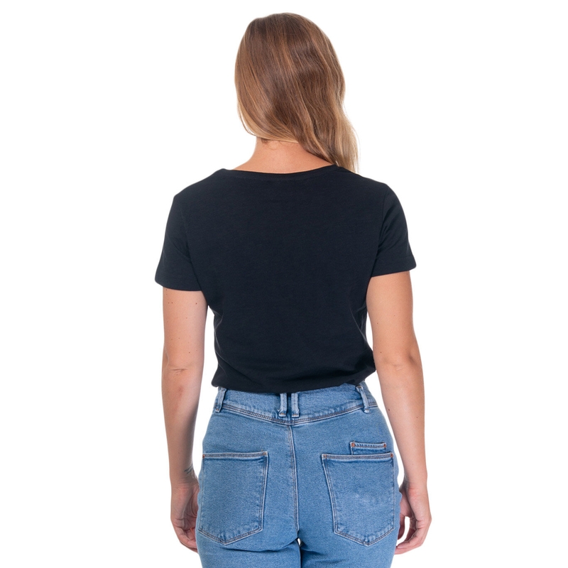 Tricou pentru femei Meatfly Ladies MF Logo negru lichidare