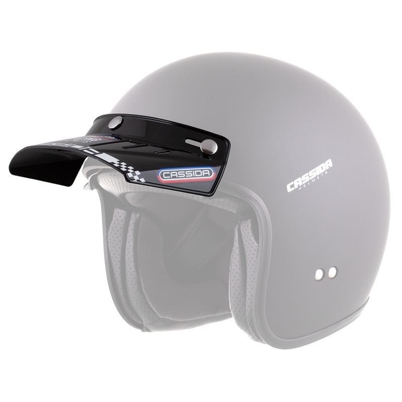 Vizor plat pentru căștile Cassida Oxygen Racing Spirit negru