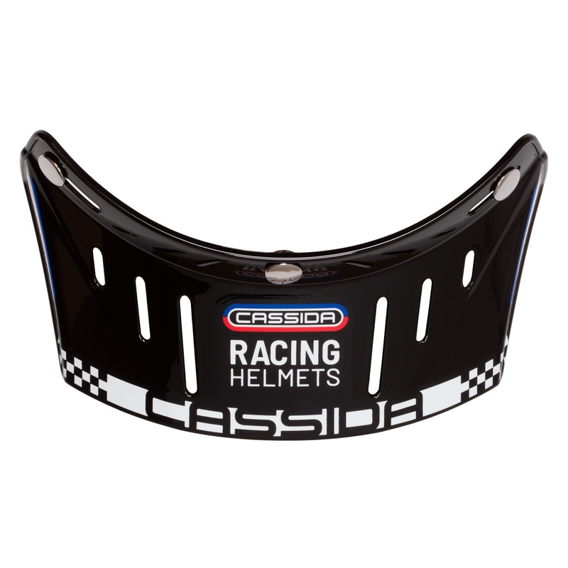 Vizor plat pentru căștile Cassida Oxygen Racing Spirit negru