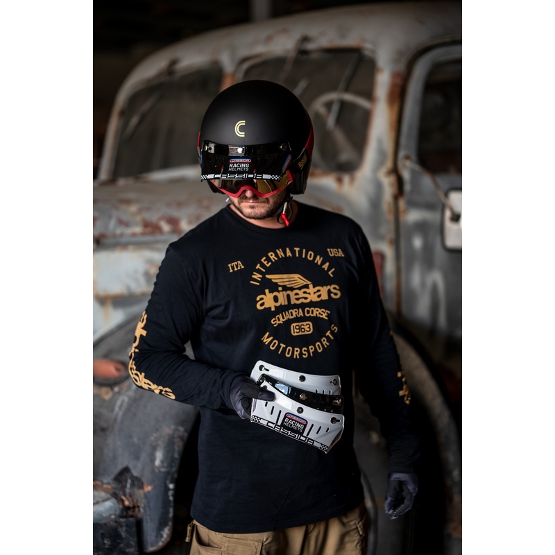 Vizor plat pentru căștile Cassida Oxygen Racing Spirit negru