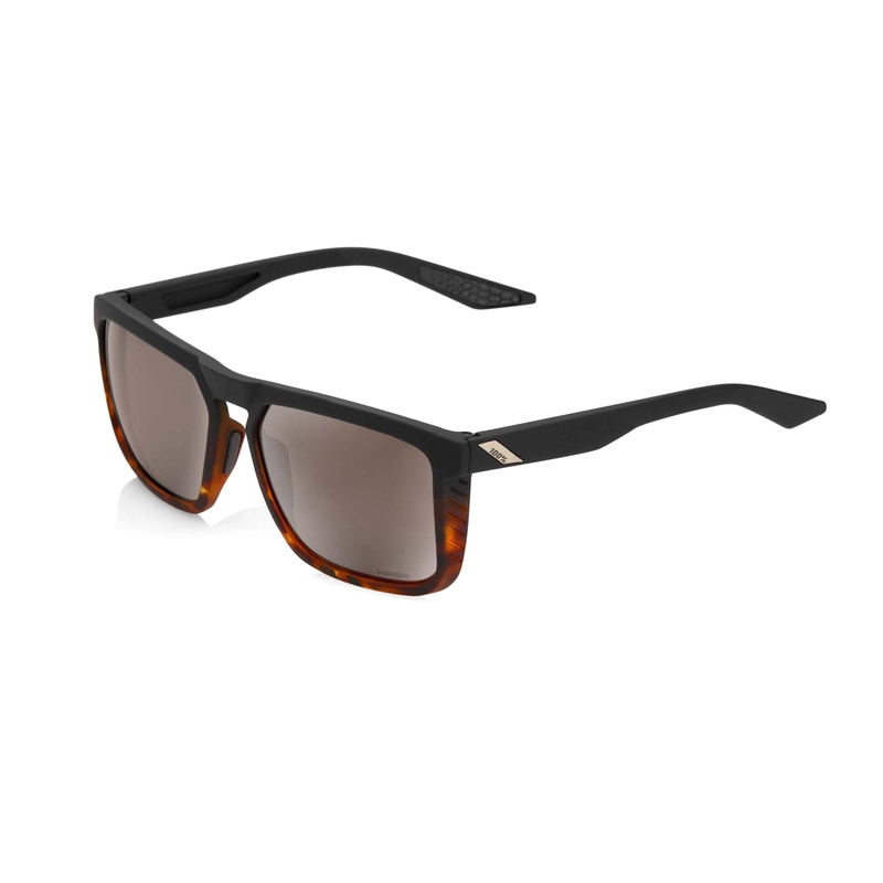 Ochelari de soare 100% RENSHAW negru-maro (lentile argintii)